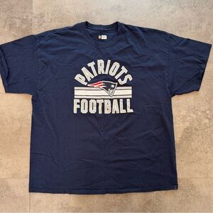 NFL Patriots Navy Blue Short Sleeve Tee